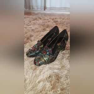 Elegant Multicolor Floral Women's Shoes